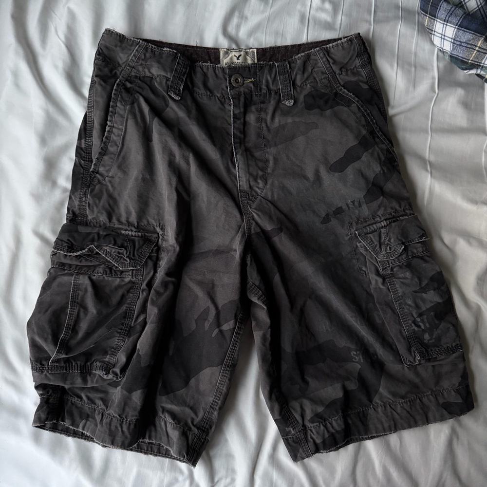 American Eagle Outfitters Dark Gray Cargo Shorts